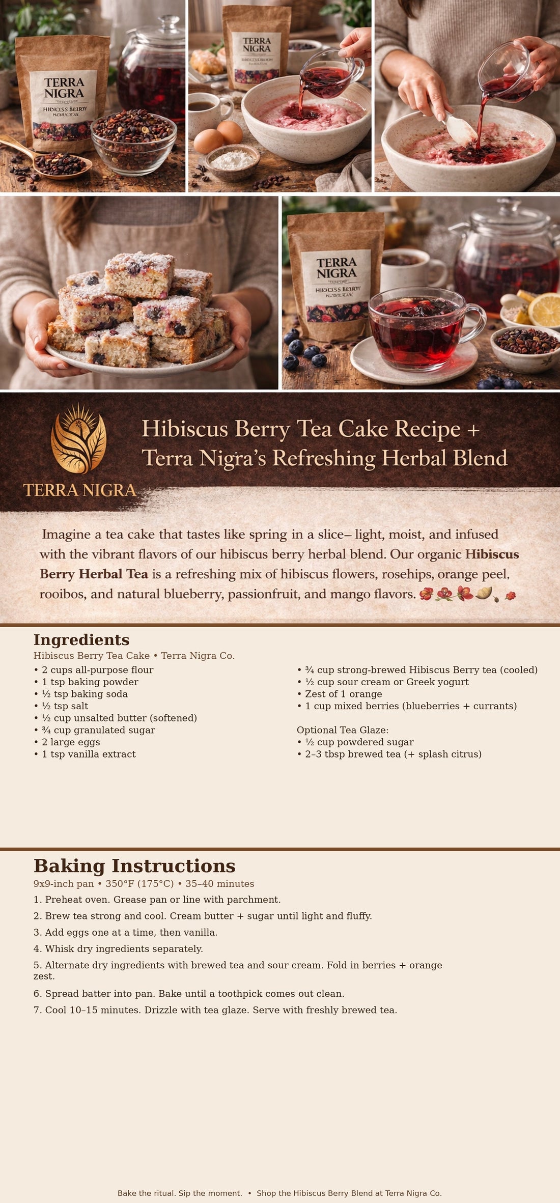 Berry good tea with cake