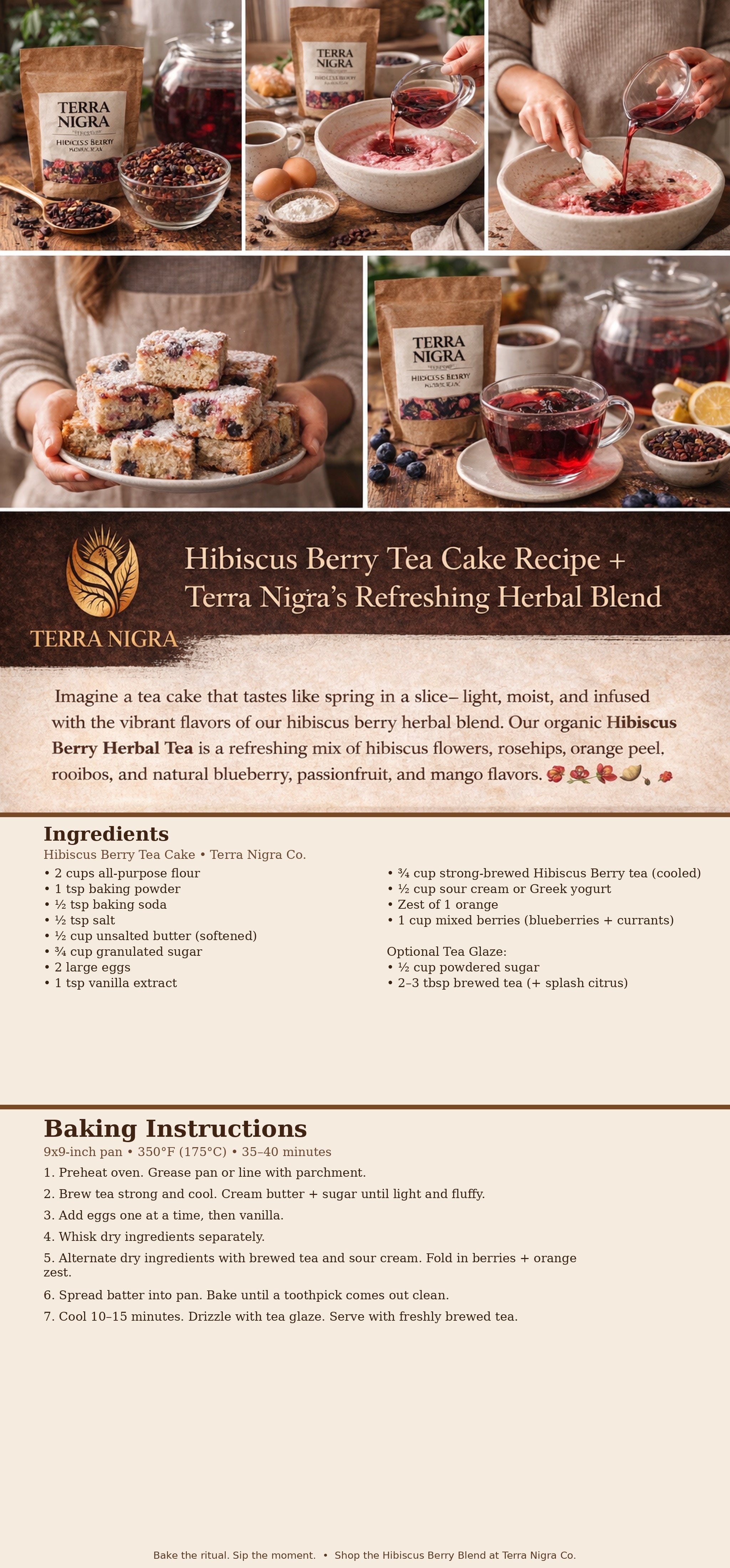 Berry good tea with cake